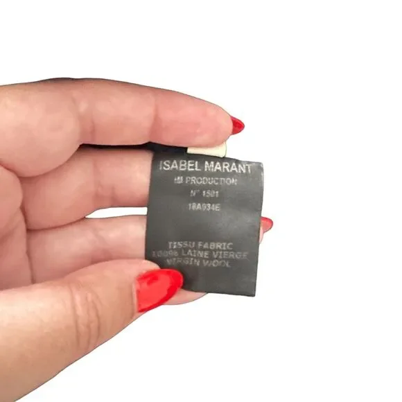 ETOILE‎ ISABEL MARANT Oria Cinched Mini Dress Black Sz 40/10